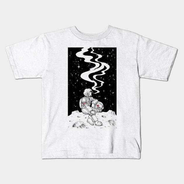 Starry void Kids T-Shirt by Makar